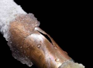 burst boiler pipe