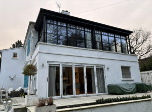 The House with the Blue Shutters rear glass extension